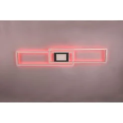 Trio Leuchten Ganado Deckenleuchte LED Schwarz, 2-flammig, Fernbedienung, Farbwechsler -LED Leuchten Verkäufe 2022 trio leuchten ganado deckenleuchte 670710532 15