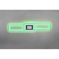 Trio Leuchten Ganado Deckenleuchte LED Schwarz, 2-flammig, Fernbedienung, Farbwechsler -LED Leuchten Verkäufe 2022 trio leuchten ganado deckenleuchte 670710532 16