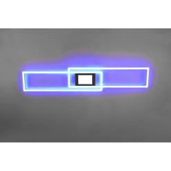 Trio Leuchten Ganado Deckenleuchte LED Schwarz, 2-flammig, Fernbedienung, Farbwechsler -LED Leuchten Verkäufe 2022 trio leuchten ganado deckenleuchte 670710532 9