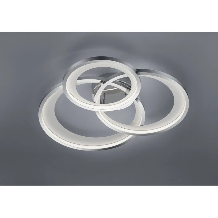 Trio Leuchten Granada Deckenleuchte LED Chrom, 1-flammig 2 Trio Leuchten Granada Deckenleuchte LED Chrom, 1-flammig – Bild 2