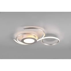 Trio Leuchten Jive Deckenleuchte LED Nickel-Matt, 1-flammig, Fernbedienung
