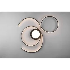 Trio Leuchten Jive Deckenleuchte LED Schwarz, 1-flammig, Fernbedienung -LED Leuchten Verkäufe 2022 trio leuchten jive deckenleuchte 623419232 12