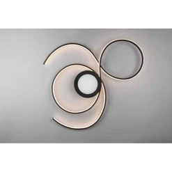 Trio Leuchten Jive Deckenleuchte LED Schwarz, 1-flammig, Fernbedienung -LED Leuchten Verkäufe 2022 trio leuchten jive deckenleuchte 623419232 13