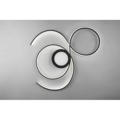 Trio Leuchten Jive Deckenleuchte LED Schwarz, 1-flammig, Fernbedienung -LED Leuchten Verkäufe 2022 trio leuchten jive deckenleuchte 623419232 3