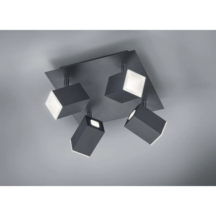Trio Leuchten LAGOS Deckenleuchte LED Schwarz, 4-flammig 1 Trio Leuchten LAGOS Deckenleuchte LED Schwarz, 4-flammig