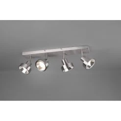 Trio Leuchten Leon Strahler LED Nickel-Matt, 4-flammig