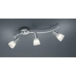 Trio Leuchten LEVISTO Deckenspot LED Nickel-Matt, 3-flammig