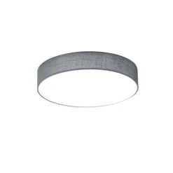 Trio Leuchten LUGANO Deckenleuchte LED Grau, 1-flammig