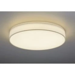 Trio Leuchten LUGANO Deckenleuchte LED Weiß, 1-flammig, Fernbedienung