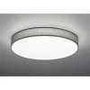 Trio Leuchten LUGANO Deckenleuchte LED Grau, 1-flammig, Fernbedienung