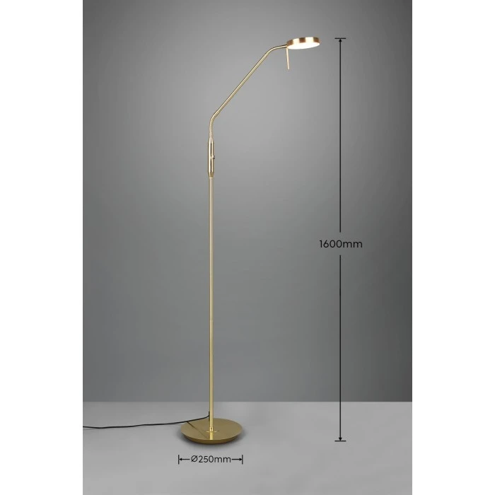 Trio Leuchten Monza Stehleuchte LED Messing, 1-flammig 3 Trio Leuchten Monza Stehleuchte LED Messing, 1-flammig – Bild 3