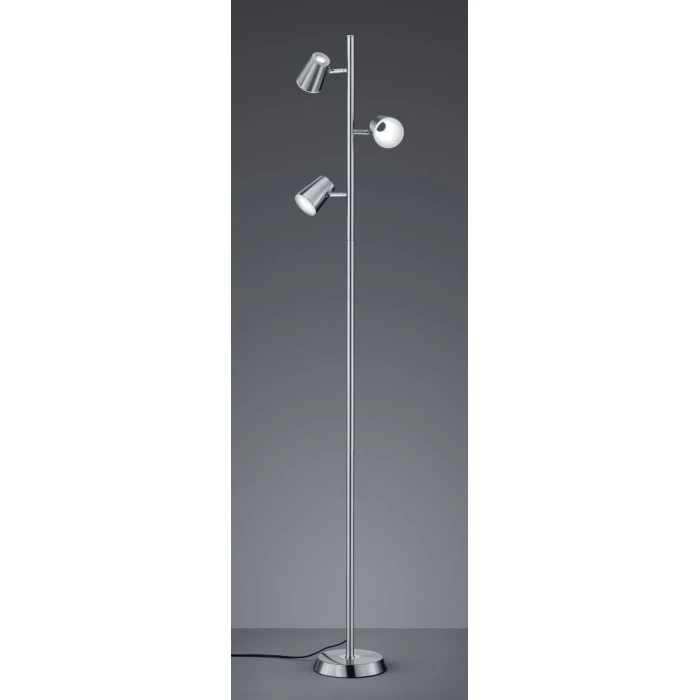 Trio Leuchten NARCOS Stehleuchte LED Nickel-Matt, 3-flammig 1 Trio Leuchten NARCOS Stehleuchte LED Nickel-Matt, 3-flammig