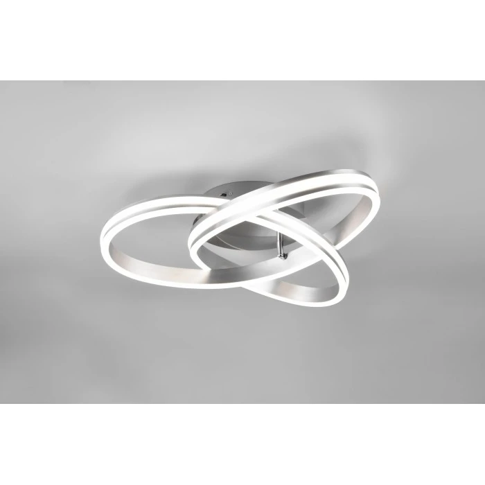 Trio Leuchten NURIA Deckenleuchte LED Nickel-Matt, 1-flammig 2 Trio Leuchten NURIA Deckenleuchte LED Nickel-Matt, 1-flammig – Bild 2