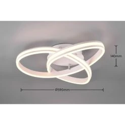 Trio Leuchten NURIA Deckenleuchte LED Wei&szlig;, 1-flammig -LED Leuchten Verkäufe 2022 trio leuchten nuria deckenleuchte 626210131 3