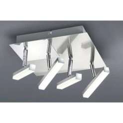 Trio Leuchten OPIUM Deckenleuchte LED Nickel-Matt, 4-flammig