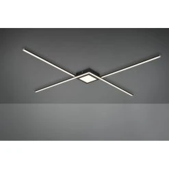 Trio Leuchten Oxford Deckenleuchte LED Anthrazit, 1-flammig