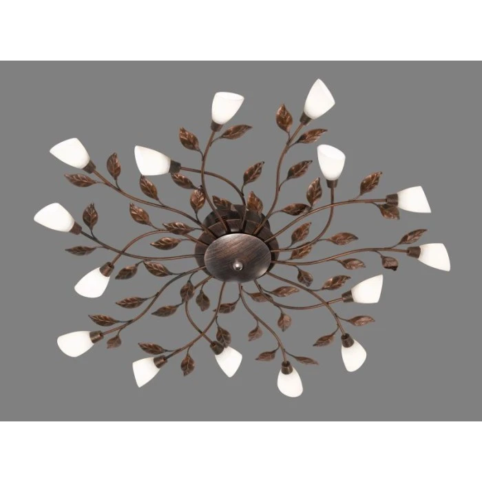 Trio Leuchten REPOSA Deckenleuchte LED Rostfarben, 15-flammig 1 Trio Leuchten REPOSA Deckenleuchte LED Rostfarben, 15-flammig