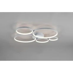 Trio Leuchten Rondo Deckenleuchte LED Silber, 1-flammig