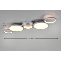 Trio Leuchten Salsa Deckenleuchte LED Titan, 1-flammig -LED Leuchten Verkäufe 2022 trio leuchten salsa deckenleuchte 626710587 5