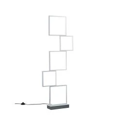 Trio Leuchten Sorrento Stehleuchte LED Aluminium, 1-flammig