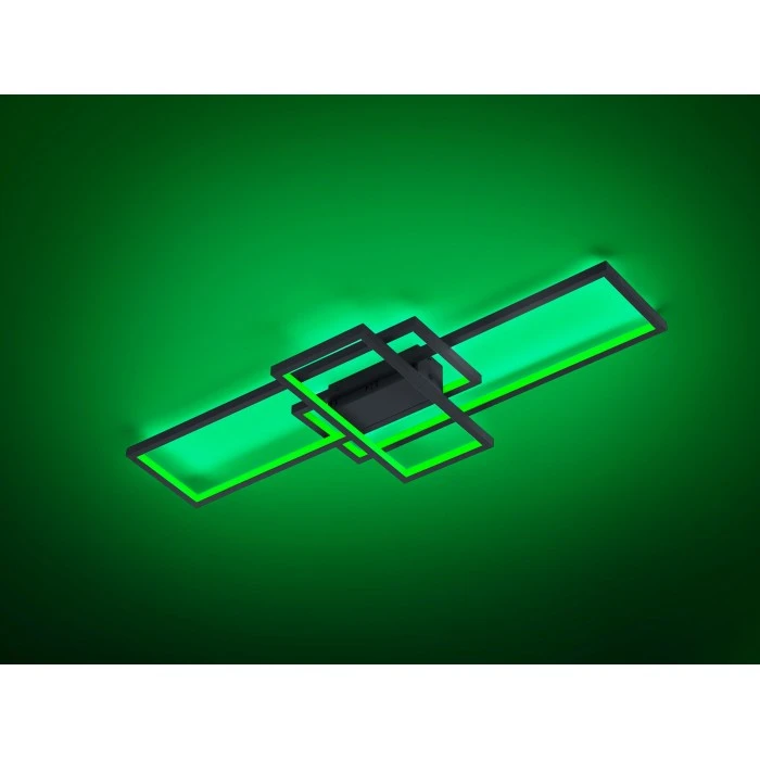 Trio Leuchten Thiago Deckenleuchte LED Anthrazit, 1-flammig, Fernbedienung, Farbwechsler 2 Trio Leuchten Thiago Deckenleuchte LED Anthrazit, 1-flammig, Fernbedienung, Farbwechsler – Bild 2