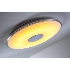 Trio Leuchten TOKYO Deckenleuchte LED Chrom, 1-flammig, Fernbedienung -LED Leuchten Verkäufe 2022 trio leuchten tokyo deckenleuchte 628915001 2