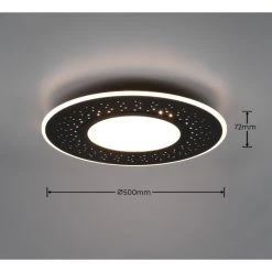 Trio Leuchten Verus Deckenleuchte LED Schwarz, 1-flammig, Fernbedienung -LED Leuchten Verkäufe 2022 trio leuchten verus deckenleuchte 626910332 11