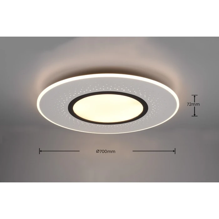 Trio Leuchten Verus Deckenleuchte LED Nickel-Matt, 1-flammig, Fernbedienung 12 Trio Leuchten Verus Deckenleuchte LED Nickel-Matt, 1-flammig, Fernbedienung – Bild 12