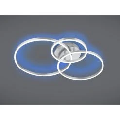 Trio Leuchten Winona Deckenleuchte LED Nickel-Matt, 2-flammig, Fernbedienung, Farbwechsler -LED Leuchten Verkäufe 2022 trio leuchten winona deckenleuchte 670810607 2