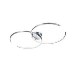 Trio Leuchten WIZ CITIZEN Deckenleuchte LED Nickel-Matt, 2-flammig, Fernbedienung, Farbwechsler