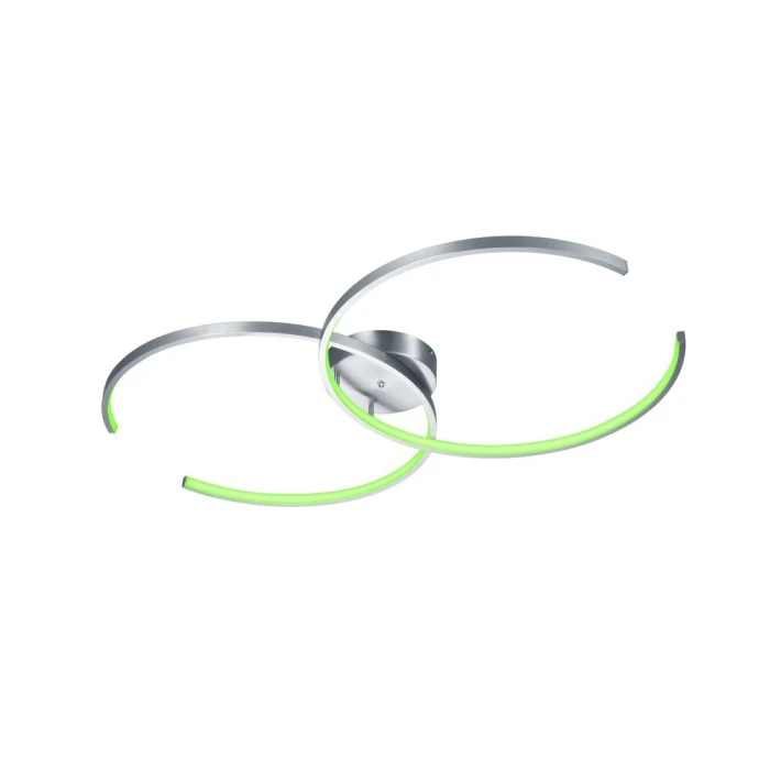 Trio Leuchten WIZ CITIZEN Deckenleuchte LED Nickel-Matt, 2-flammig, Fernbedienung, Farbwechsler 5 Trio Leuchten WIZ CITIZEN Deckenleuchte LED Nickel-Matt, 2-flammig, Fernbedienung, Farbwechsler – Bild 5