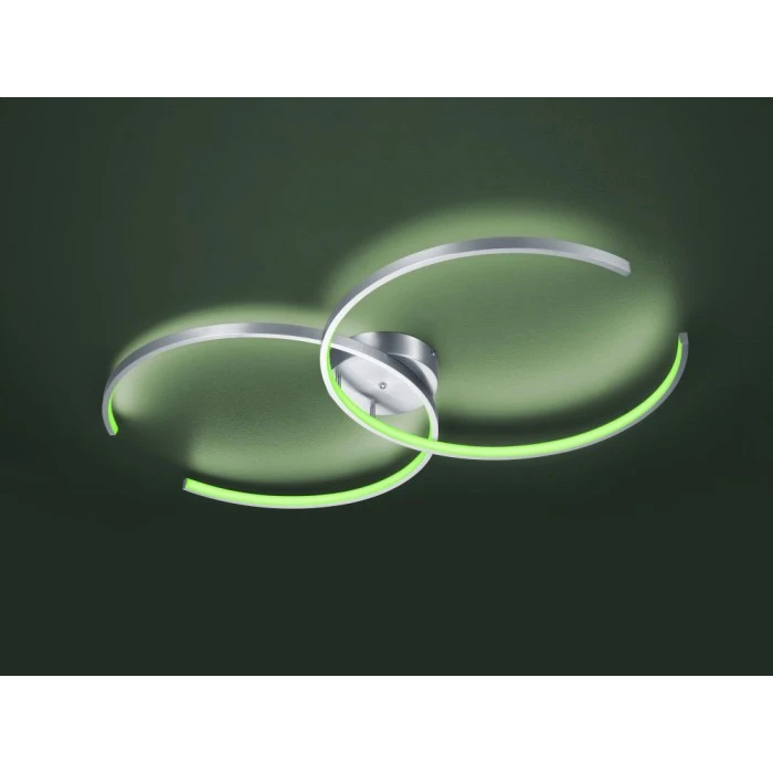 Trio Leuchten WIZ CITIZEN Deckenleuchte LED Nickel-Matt, 2-flammig, Fernbedienung, Farbwechsler 6 Trio Leuchten WIZ CITIZEN Deckenleuchte LED Nickel-Matt, 2-flammig, Fernbedienung, Farbwechsler – Bild 6