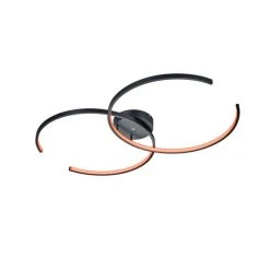 Trio Leuchten WIZ CITIZEN Deckenleuchte LED Schwarz, 2-flammig, Fernbedienung, Farbwechsler -LED Leuchten Verkäufe 2022 trio leuchten wiz citizen deckenleuchte 651110232 2