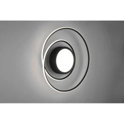 Trio Leuchten Yava Deckenleuchte LED Schwarz, 1-flammig, Fernbedienung -LED Leuchten Verkäufe 2022 trio leuchten yava deckenleuchte 672310232 5