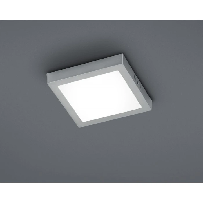 Trio Leuchten ZEUS Deckenleuchte LED Nickel-Matt, 1-flammig 2 Trio Leuchten ZEUS Deckenleuchte LED Nickel-Matt, 1-flammig – Bild 2