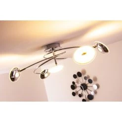 Trio Leuchten Trio PILATUS Deckenleuchte LED Chrom, 5-flammig -LED Leuchten Verkäufe 2022 trio pilatus deckenleuchte 675910506 13