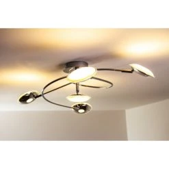 Trio Leuchten Trio PILATUS Deckenleuchte LED Chrom, 5-flammig -LED Leuchten Verkäufe 2022 trio pilatus deckenleuchte 675910506 14