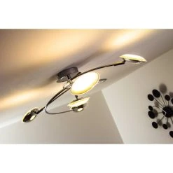 Trio Leuchten Trio PILATUS Deckenleuchte LED Chrom, 5-flammig -LED Leuchten Verkäufe 2022 trio pilatus deckenleuchte 675910506 16
