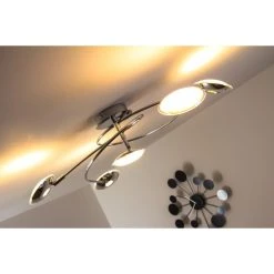 Trio Leuchten Trio PILATUS Deckenleuchte LED Chrom, 5-flammig -LED Leuchten Verkäufe 2022 trio pilatus deckenleuchte 675910506 19