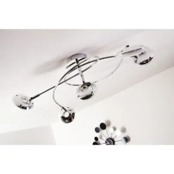 Trio Leuchten Trio PILATUS Deckenleuchte LED Chrom, 5-flammig -LED Leuchten Verkäufe 2022 trio pilatus deckenleuchte 675910506 21