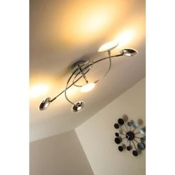 Trio Leuchten Trio PILATUS Deckenleuchte LED Chrom, 5-flammig -LED Leuchten Verkäufe 2022 trio pilatus deckenleuchte 675910506 22