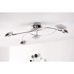 Trio Leuchten Trio PILATUS Deckenleuchte LED Chrom, 5-flammig -LED Leuchten Verkäufe 2022 trio pilatus deckenleuchte 675910506 6