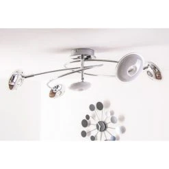 Trio Leuchten Trio PILATUS Deckenleuchte LED Chrom, 5-flammig -LED Leuchten Verkäufe 2022 trio pilatus deckenleuchte 675910506 7