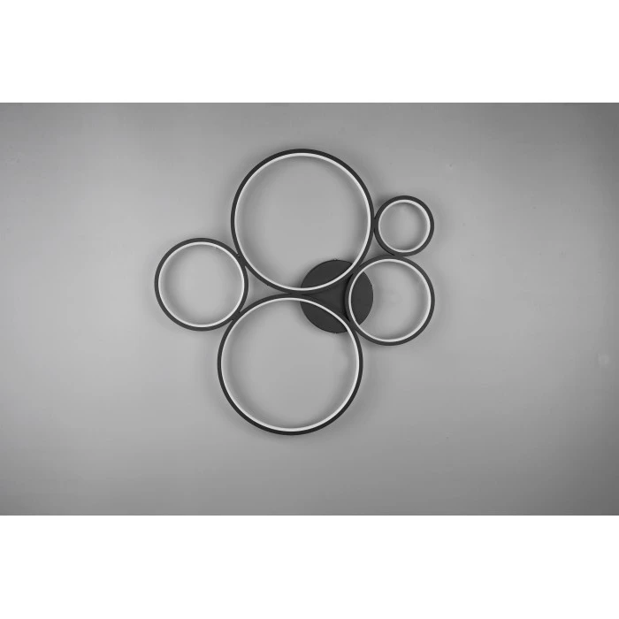 Trio Leuchten Trio Rondo Deckenleuchte LED Schwarz, 1-flammig 5 Trio Leuchten Trio Rondo Deckenleuchte LED Schwarz, 1-flammig – Bild 5