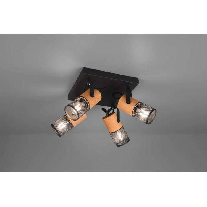 Trio Leuchten Trio Tosh Strahler LED Schwarz, 4-flammig 1 Trio Leuchten Trio Tosh Strahler LED Schwarz, 4-flammig