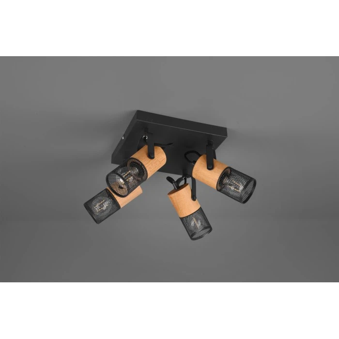 Trio Leuchten Trio Tosh Strahler LED Schwarz, 4-flammig 2 Trio Leuchten Trio Tosh Strahler LED Schwarz, 4-flammig – Bild 2