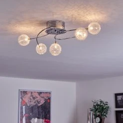 Hofstein Tucurú Deckenleuchte LED Chrom, 5-flammig