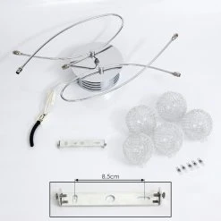 Hofstein Tucur&uacute; Deckenleuchte LED Chrom, 5-flammig -LED Leuchten Verkäufe 2022 tucuru deckenleuchte h3398029 5