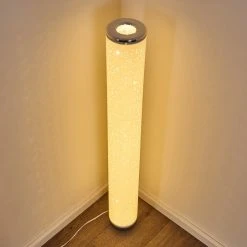 Hofstein Tumba Stehleuchte LED Weiß, 1-flammig, Fernbedienung, Farbwechsler -LED Leuchten Verkäufe 2022 tumba stehleuchte h3307328 15