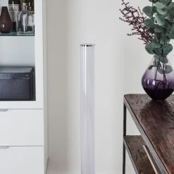Hofstein Tumurora Stehleuchte LED Chrom, 1-flammig, Fernbedienung -LED Leuchten Verkäufe 2022 tumurora stehleuchte h3392980 11